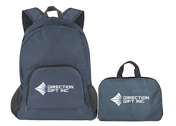 dark blue foldable backpack