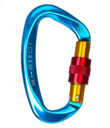 blue carabiner