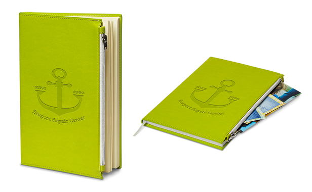 bright green softbound journal