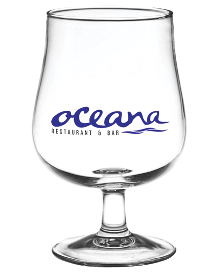 branded craft beer glass