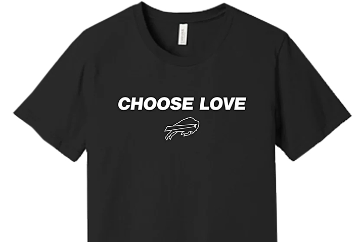 'Choose Love' shirts from Buffalo Bills, Sabres and Bandits raise $1