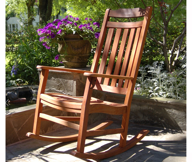 wooden rocking chair