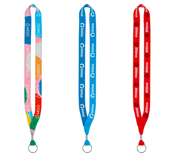 assorted colors sublimated lanyards