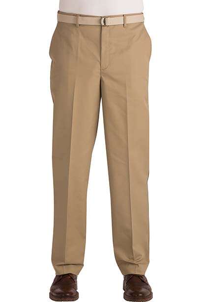 Flat-front chinos