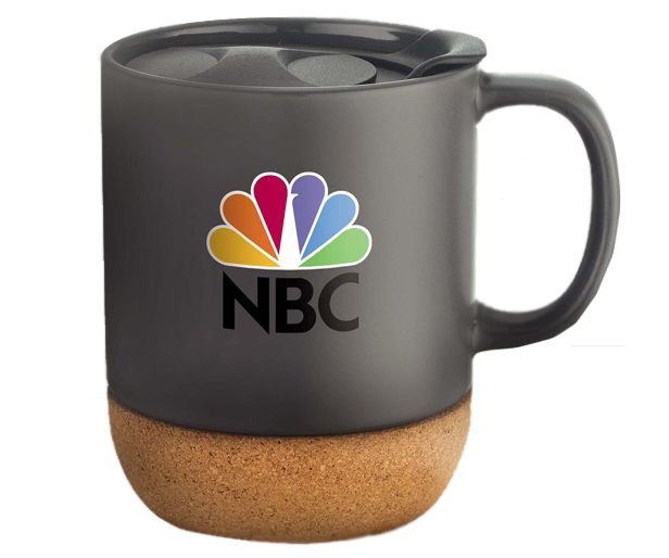 ceramic mug with cork base