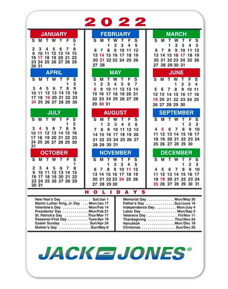 magnetic 12-month calendar