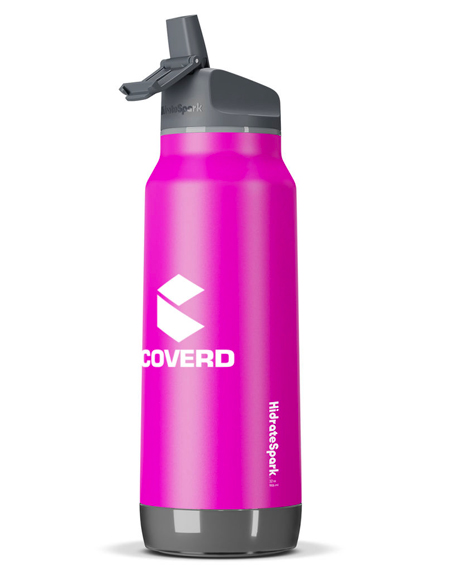 pink water bottle
