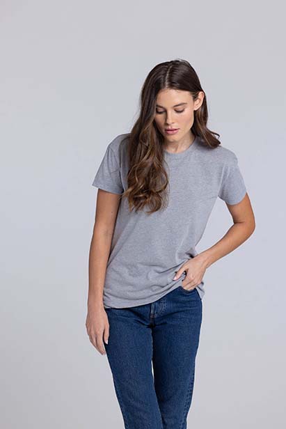 CVC T-shirt heather gray