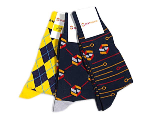 custom crew socks, three patterns/colors
