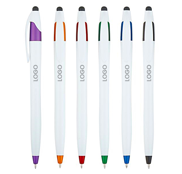 ballpoint pens with stylus, assorted colors