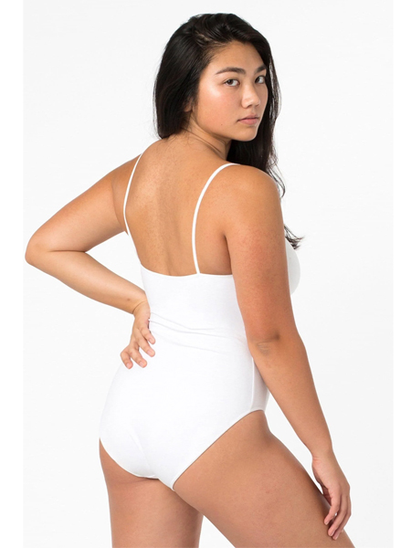 woman wearing white body suit