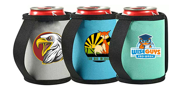 can cooler with strap handle
