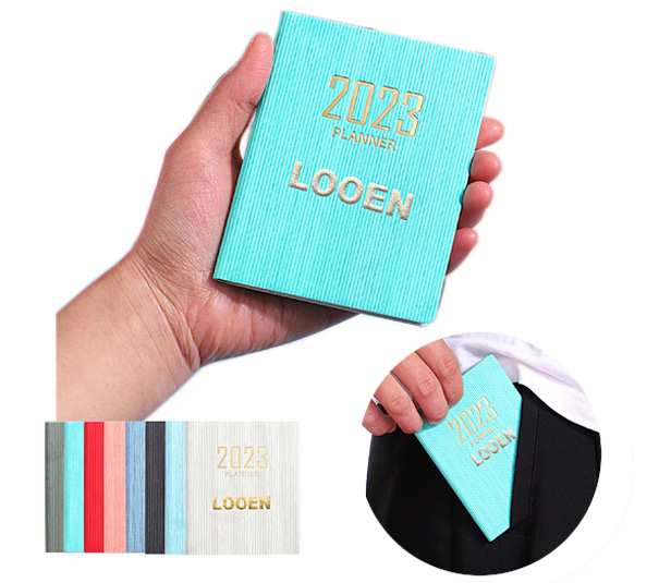 small pocket-size notebook, assorted colors