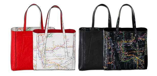 transit reversible tote bags