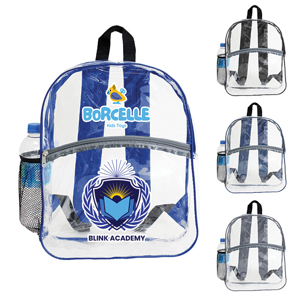 clear zipper backpack