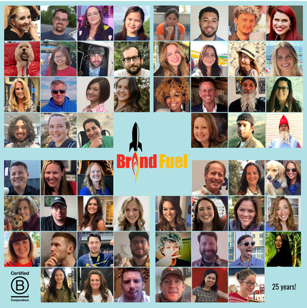 BrandFuel employee collage