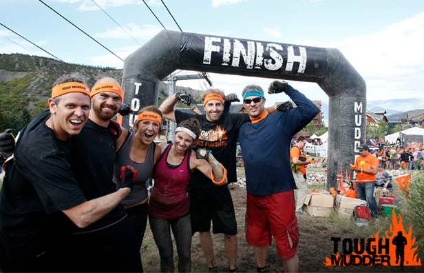 TCAG employees at Tough Mudder finish