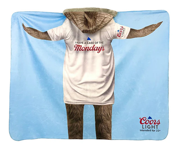 Coors sloth blanket