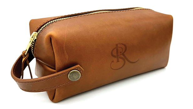 leather caddy bag