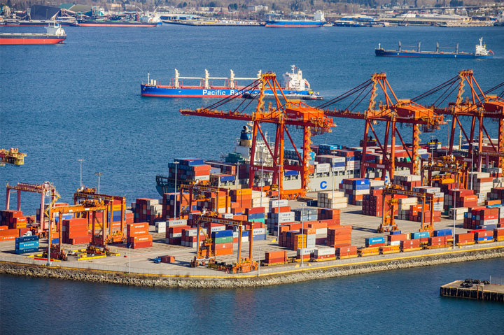 cargo port in Vancouver