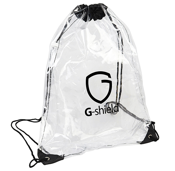 clear drawstring bag