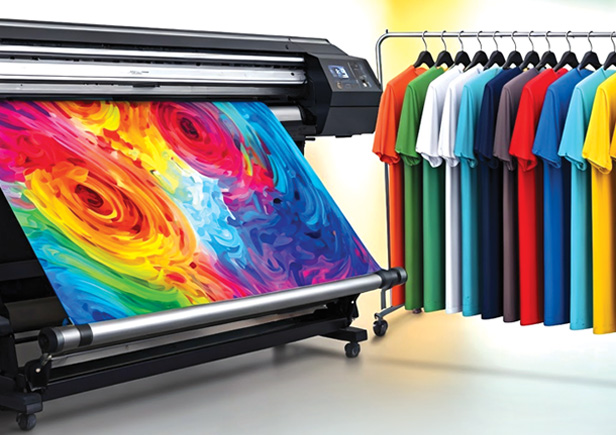 printer and t-shirts