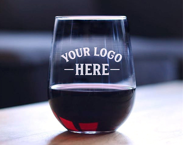 stemless wine glass