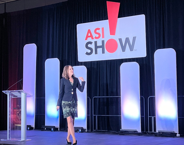 Stephanie Stuckey on stage at ASI Show Orlando