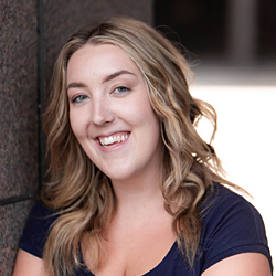 young woman smiling