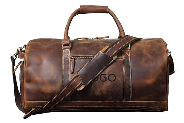 cowhide duffel bag