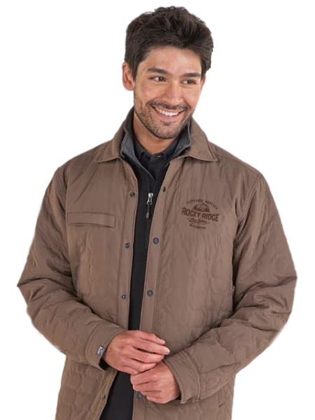 man wearing brown jacket