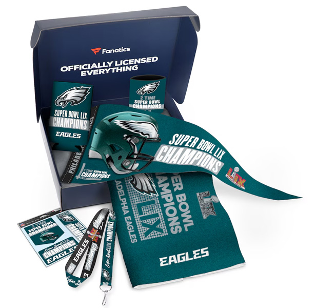 Eagles Superbowl merch box