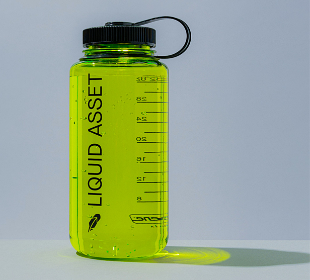 neon water bottle