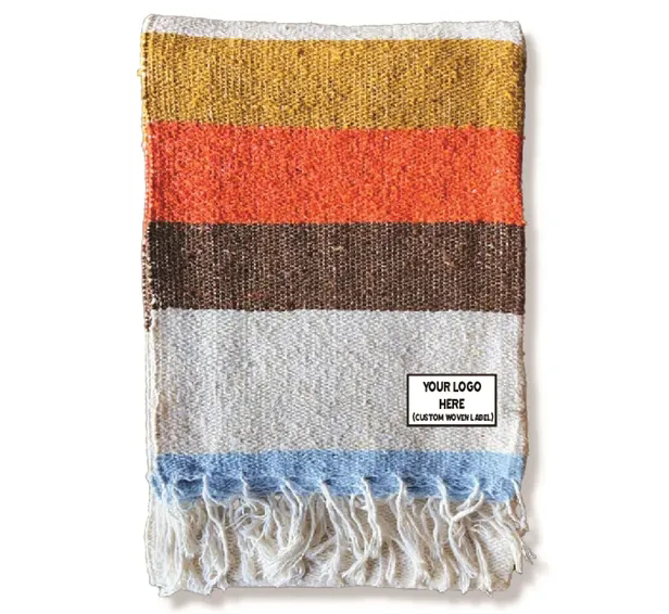 reclaimed cotton acrylic throw blanket